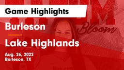 Burleson  vs Lake Highlands  Game Highlights - Aug. 26, 2022