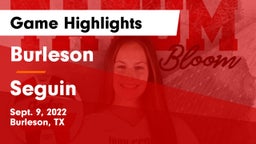 Burleson  vs Seguin  Game Highlights - Sept. 9, 2022