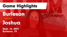 Burleson  vs Joshua  Game Highlights - Sept. 16, 2022