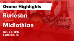 Burleson  vs Midlothian  Game Highlights - Oct. 21, 2022