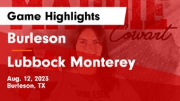 Burleson  vs Lubbock Monterey  Game Highlights - Aug. 12, 2023