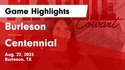 Burleson  vs Centennial  Game Highlights - Aug. 22, 2023