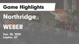 Northridge  vs WEBER  Game Highlights - Jan. 28, 2020