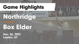 Northridge  vs Box Elder  Game Highlights - Jan. 26, 2022