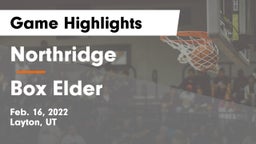 Northridge  vs Box Elder  Game Highlights - Feb. 16, 2022