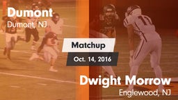 Matchup: Dumont  vs. Dwight Morrow  2016