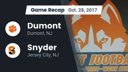Recap: Dumont  vs. Snyder  2017