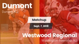 Matchup: Dumont  vs. Westwood Regional  2018
