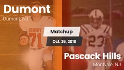 Matchup: Dumont  vs. Pascack Hills  2018