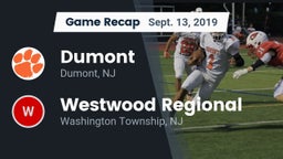Recap: Dumont  vs. Westwood Regional  2019