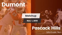 Matchup: Dumont  vs. Pascack Hills  2019