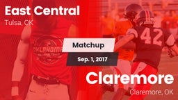 Matchup: East Central High vs. Claremore  2017