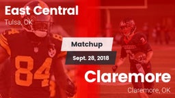 Matchup: East Central High vs. Claremore  2018
