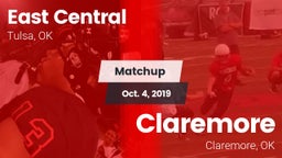 Matchup: East Central High vs. Claremore  2019