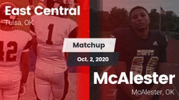 Matchup: East Central High vs. McAlester  2020