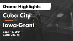 Cuba City  vs Iowa-Grant  Game Highlights - Sept. 16, 2021