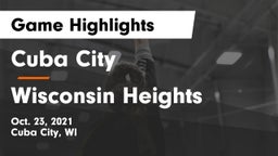 Cuba City  vs Wisconsin Heights  Game Highlights - Oct. 23, 2021