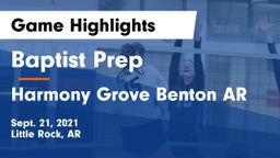 Baptist Prep  vs Harmony Grove Benton AR Game Highlights - Sept. 21, 2021