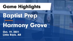 Baptist Prep  vs Harmony Grove  Game Highlights - Oct. 19, 2021