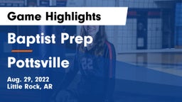 Baptist Prep  vs Pottsville  Game Highlights - Aug. 29, 2022