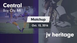 Matchup: Central  vs. jv heritage 2016