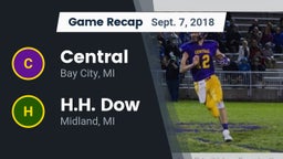 Recap: Central  vs. H.H. Dow  2018