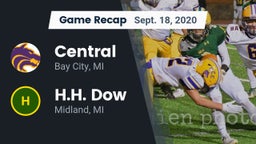 Recap: Central  vs. H.H. Dow  2020