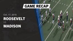 Recap: Roosevelt  vs. Madison  2015