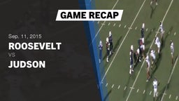 Recap: Roosevelt  vs. Judson  2015