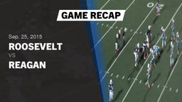 Recap: Roosevelt  vs. Reagan  2015