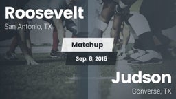 Matchup: Roosevelt High vs. Judson  2016