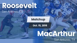 Matchup: Roosevelt High vs. MacArthur  2016