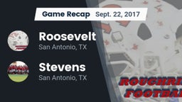 Recap: Roosevelt  vs. Stevens  2017