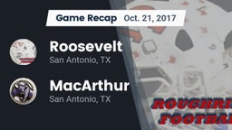Recap: Roosevelt  vs. MacArthur  2017