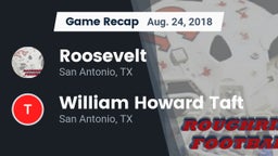 Recap: Roosevelt  vs. William Howard Taft  2018