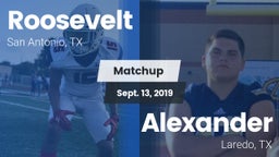Matchup: Roosevelt High vs. Alexander  2019