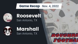 Recap: Roosevelt  vs. Marshall  2022