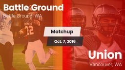 Matchup: Battle Ground High vs. Union  2016