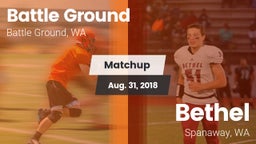 Matchup: Battle Ground High vs. Bethel  2018