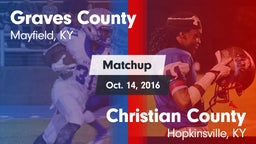 Matchup: Graves County High vs. Christian County  2016