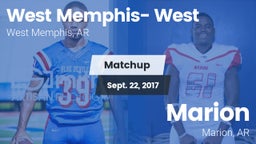 Matchup: West Memphis- West vs. Marion  2017