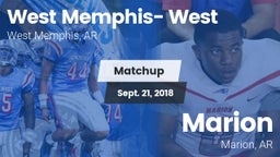 Matchup: West Memphis- West vs. Marion  2018