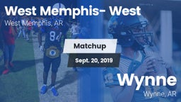 Matchup: West Memphis- West vs. Wynne  2019