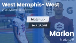 Matchup: West Memphis- West vs. Marion  2019