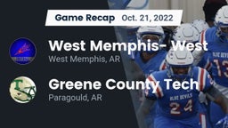 Recap: West Memphis- West vs. Greene County Tech  2022