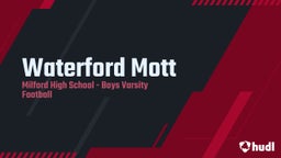 Milford football highlights Waterford Mott