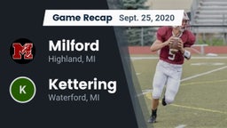 Recap: Milford  vs. Kettering  2020
