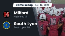 Recap: Milford  vs. South Lyon  2020