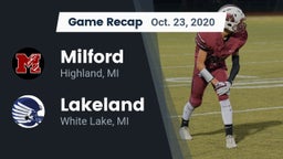 Recap: Milford  vs. Lakeland  2020