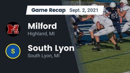 Recap: Milford  vs. South Lyon  2021